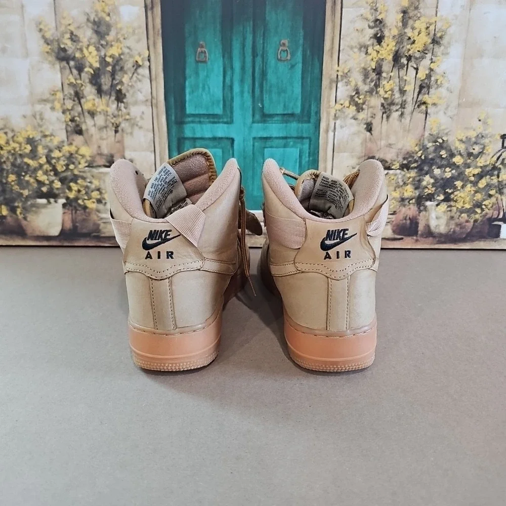 Nike Air Force 1 High 07 Lv8 Sz 10 Flax 2015 In Original Box